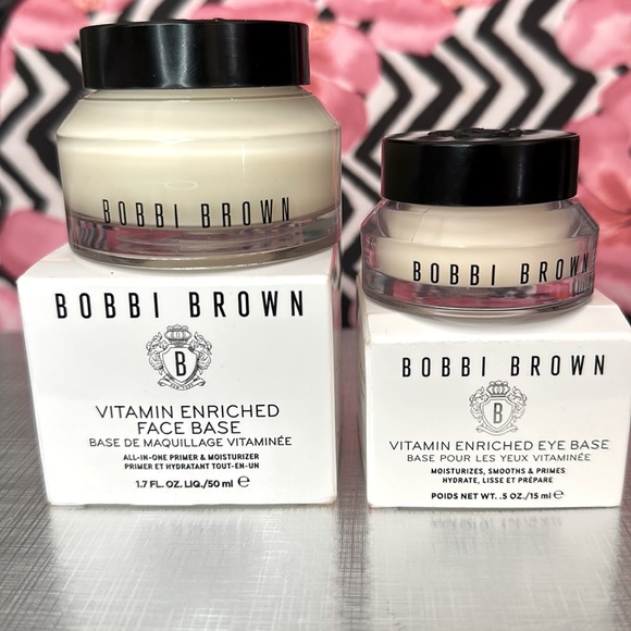NEW Bobbi Brown Duo both Face Base and Eye Base Vitamin Enriched